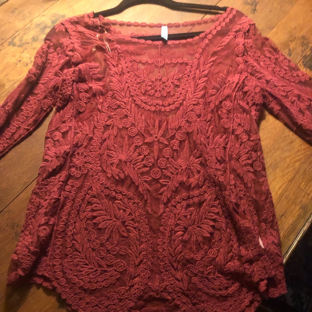 Beautiful, lace, burgundy s/m